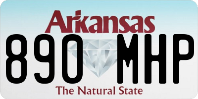 AR license plate 890MHP
