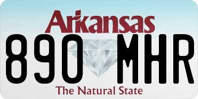 AR license plate 890MHR