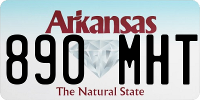 AR license plate 890MHT