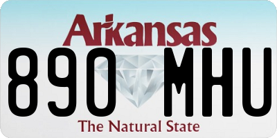 AR license plate 890MHU