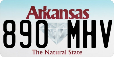AR license plate 890MHV