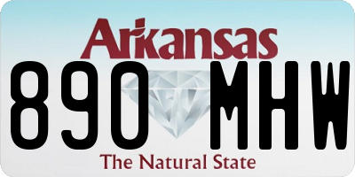 AR license plate 890MHW