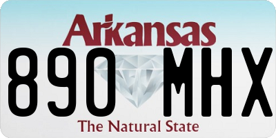 AR license plate 890MHX