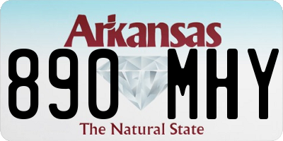AR license plate 890MHY