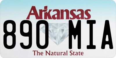 AR license plate 890MIA