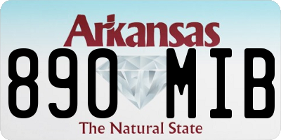 AR license plate 890MIB