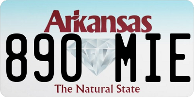 AR license plate 890MIE