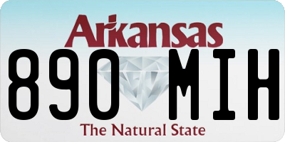 AR license plate 890MIH