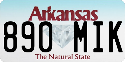 AR license plate 890MIK