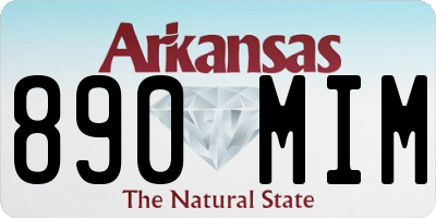 AR license plate 890MIM
