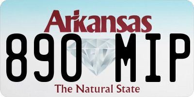 AR license plate 890MIP