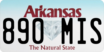 AR license plate 890MIS