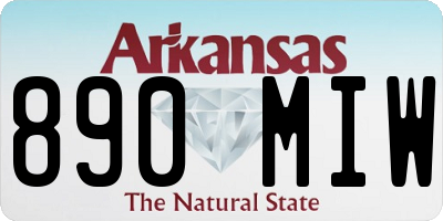 AR license plate 890MIW