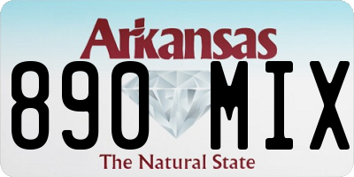AR license plate 890MIX