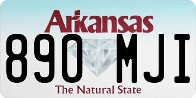 AR license plate 890MJI