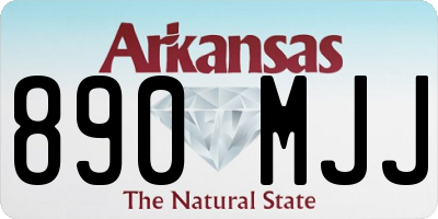 AR license plate 890MJJ