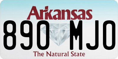 AR license plate 890MJO