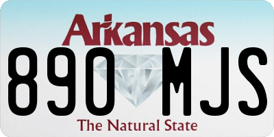 AR license plate 890MJS