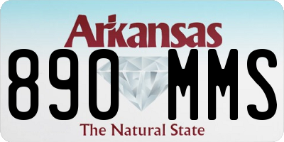 AR license plate 890MMS