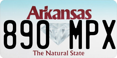 AR license plate 890MPX
