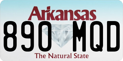 AR license plate 890MQD