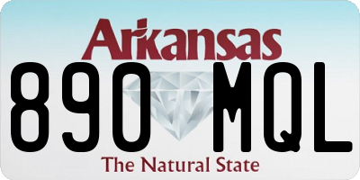 AR license plate 890MQL