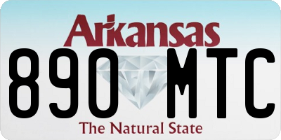 AR license plate 890MTC