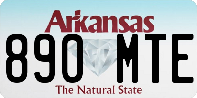 AR license plate 890MTE