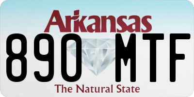 AR license plate 890MTF