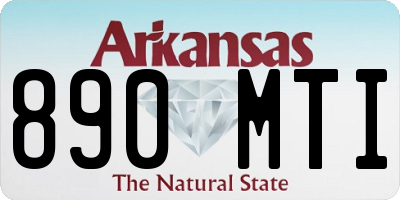 AR license plate 890MTI