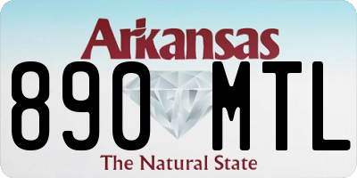 AR license plate 890MTL