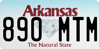 AR license plate 890MTM