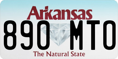 AR license plate 890MTO