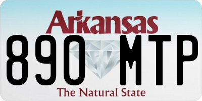 AR license plate 890MTP