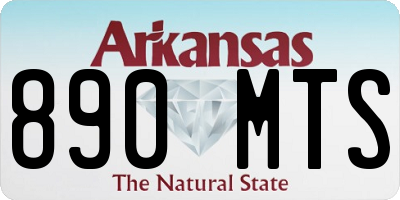 AR license plate 890MTS