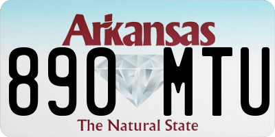 AR license plate 890MTU