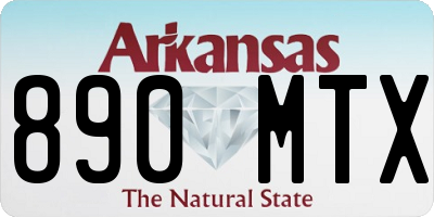 AR license plate 890MTX