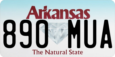 AR license plate 890MUA