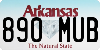 AR license plate 890MUB