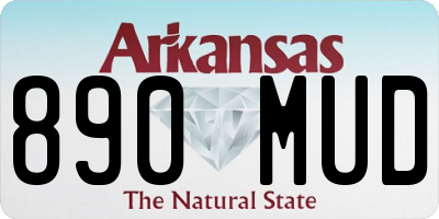 AR license plate 890MUD