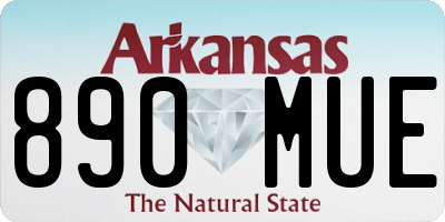 AR license plate 890MUE