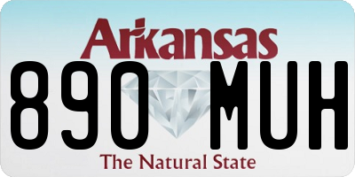 AR license plate 890MUH