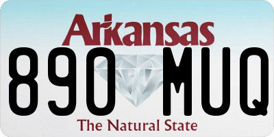 AR license plate 890MUQ