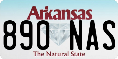 AR license plate 890NAS