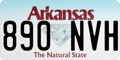 AR license plate 890NVH