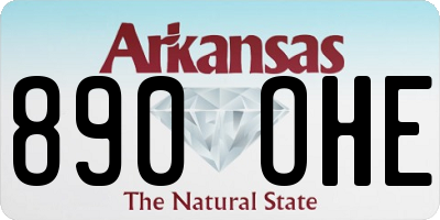 AR license plate 890OHE