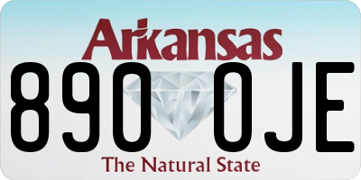 AR license plate 890OJE