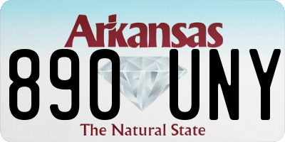 AR license plate 890UNY
