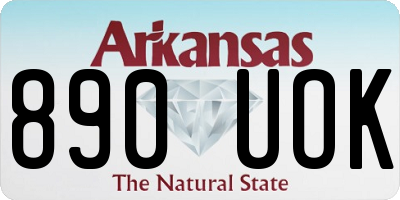 AR license plate 890UOK