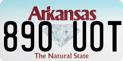 AR license plate 890UOT